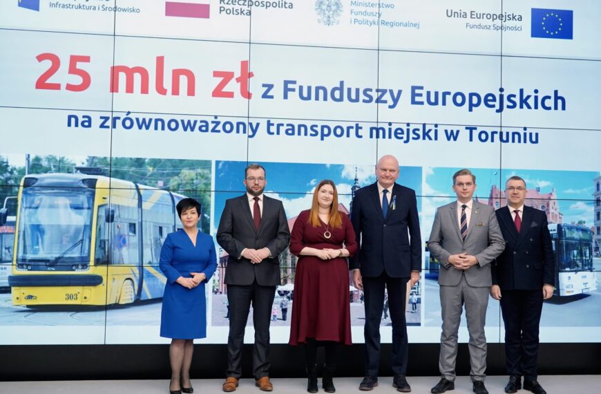Zrównoważony transport w Toruniu z milionowym dofinansowaniem