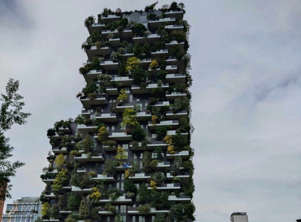 Każdy detal Bosco Verticale służy zrównoważonemu rozwojowi roślin Fot. Zdjęcie własne autorki