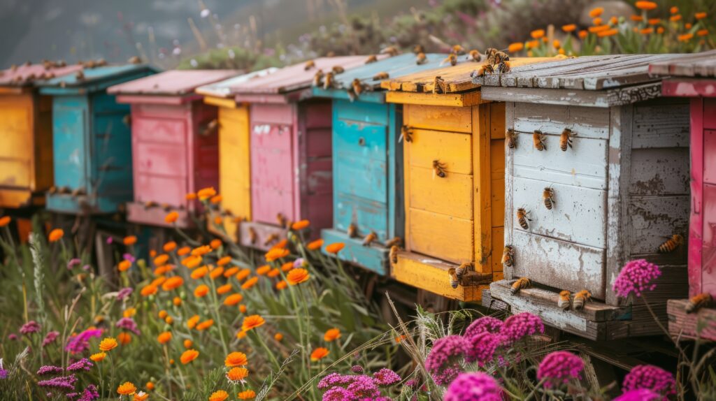 Miejscy rolnicy i ogrodnicy hodują pszczoły dla miodu i zapylania Fot. Freepik