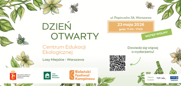 zień otwarty w Centrum Edukacji Ekologicznej grafika_Lasy Miejskie Warszawa